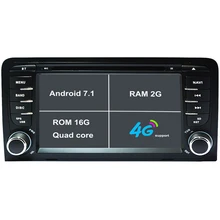 Android 7.1 Car DVD Player For Audi A3 S3 Car Radio GPS Navigation car stereo headunit tape recorder with USB RAM 2G 3G/4G WIFI