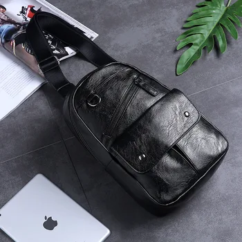

060218 newhotstacy men small chest bag male leisure messenger bag