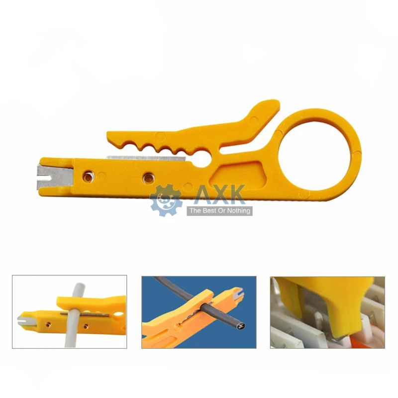 

Mini Portable Wire Stripper Knife Crimper Pliers Crimping Tool Cable Stripping Wire Cutter Multi Tools Cut Line Pocket Multitool