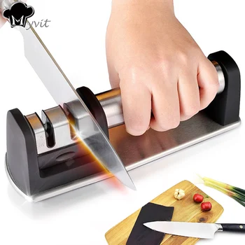 

Kitchen Knife Sharpener Sharpening Stone Whetstone Grindstone Kitchen Knives Grinder Stone two Stages Kitchen Tools Householder