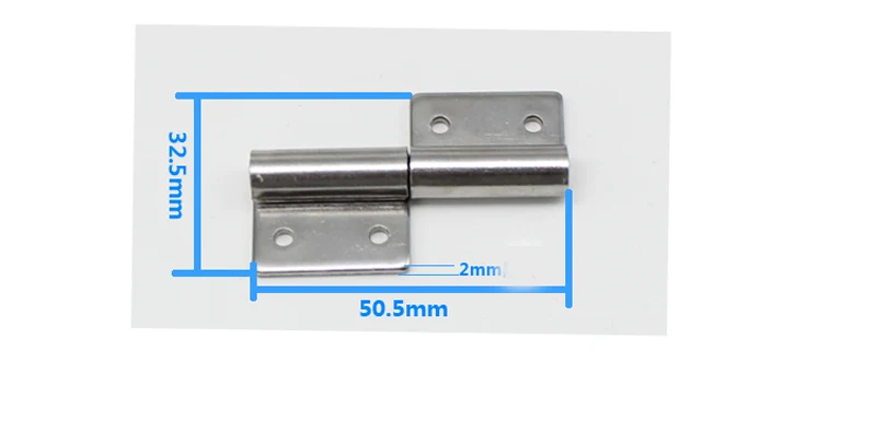 Железная нержавеющая сталь съемный шарнир съемный правый/левый флаг небольшой шарнир промышленного оборудования двери шкафа 6 шт