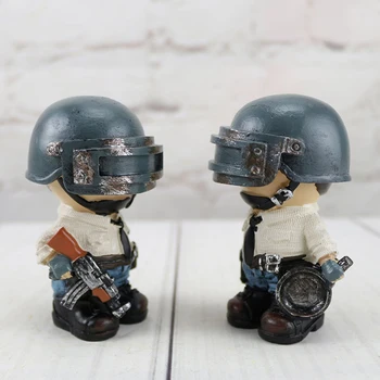 

Car Dashboard toys Playerunknowns Battlegrounds PUBG Character Male and Female Model Cosplay Action Figure Toys Collectible