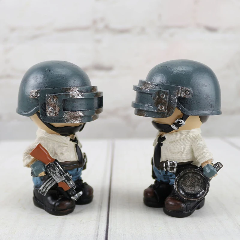  Car Dashboard toys Playerunknowns Battlegrounds PUBG Character Male and Female Model Cosplay Action