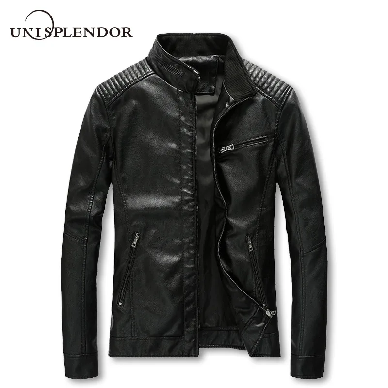 

2019 New Arrival Brand Motorcycle Men Leather Jacket Men's Leather Jacket Masculin Homme Leather Jackets Man Windbreaker YN10502