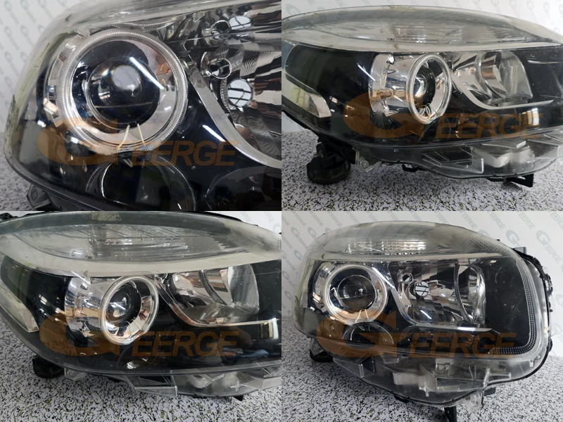 Для Renault Koleos samsung QM5 2012 2013 ксеноновая фара отличное Ультра яркое освещение CCFL ангельские глазки комплект Halo Кольцо