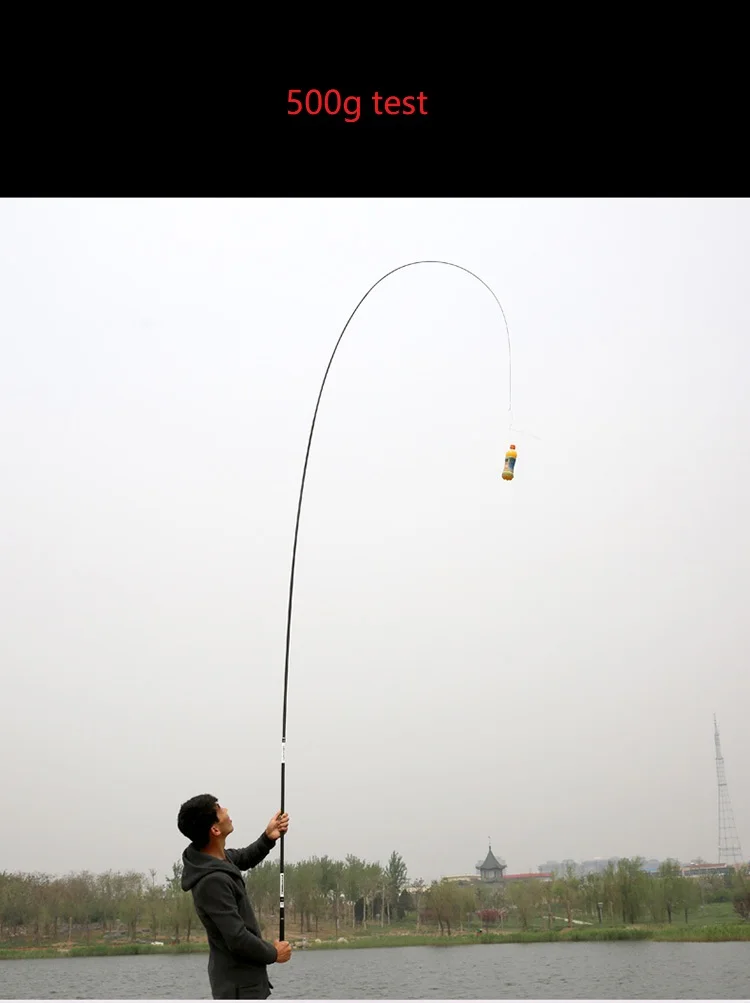 Camouflage Portable 3.63-7.2M Lure Test M Action Carbon Fiber Travel Carp Baitcasting Spinning Fishing Rod
