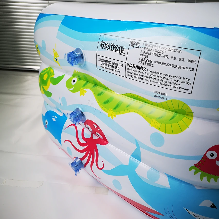 Plástica da Piscina das Crianças da Parte Inflável da Isolação da Banheira da Piscina do Jogo das Crianças Piscina Inflável Retangular Inferior 17 High Quality Mamãe e Bebê
