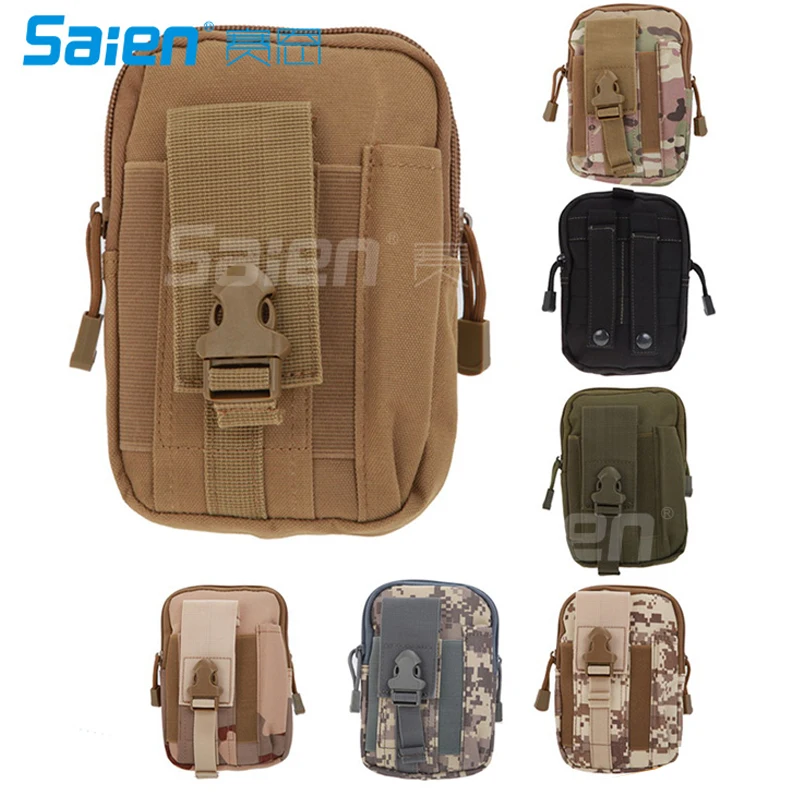 

Tactical Molle Pouch EDC Utility Gadget Belt Waist Bag, Camping Hiking Outdoor Gear Cell Phone Holster Holder for iPhone