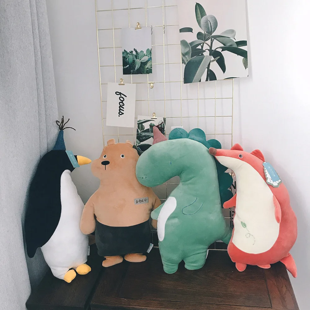 

Cute Dakimakura Pillow Stuffed Plush Animals Toy Pillow Comfort Forest Animals Plush Pillow For Kids Home Decorations L*D