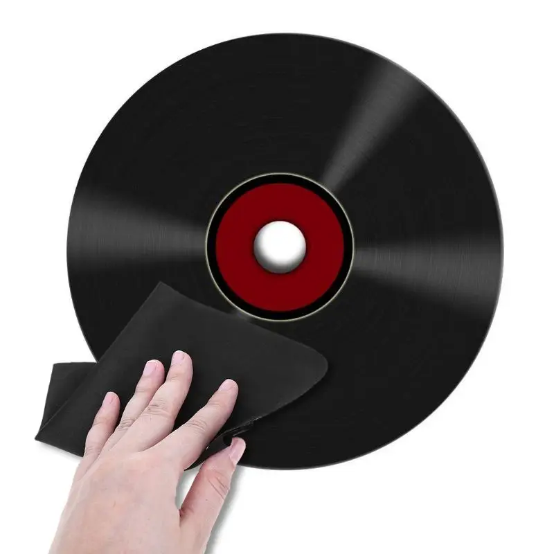 

5Pcs/Bag Anti-Static Cloth Microfiber Towel Record Cleaning Tool Lint Free Cleaner LP Vinyl Turntable Pad CD Player