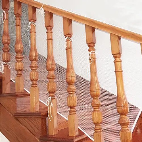 

Stair Safety Net Small Gridding Protection Installation Balcony Baby Secure Gate Door Window Protector 80*300cm