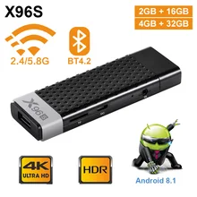Новая ТВ-карта X96S Android 8,1 amlogic S905Y2 H.265 2,4G& 5GHz Dual Wifi BT4.2 mi ni tv box 1080P 4K 60pfs tv Dongle PK X96 mi NI mi
