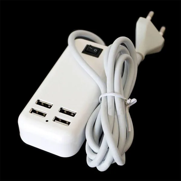 ЕС США Plug 4 несколько портов настенное USB зарядное устройство 5 В 4A настольное быстрое зарядное устройство адаптер для зарядки мобильного телефона зарядное устройство для iPhone iPad - Тип штекера: EU Plug