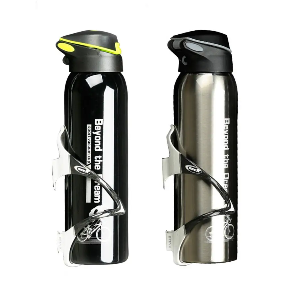 

500ML Heat Preservation Bottle For Bicycle Stainless Steel Sport Cycling Bottle For Water Bike Accessories Outdoor Kettle S3