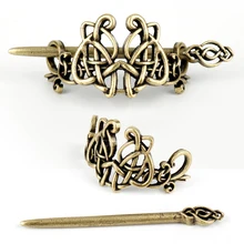 Женские аксессуары для волос, заколки для волос, винтажный кельтский узел, дисковый зажим, женский головной Убор