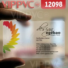 12098 визиток ireland-матовые лица прозрачная карта тонкий 0,36 мм