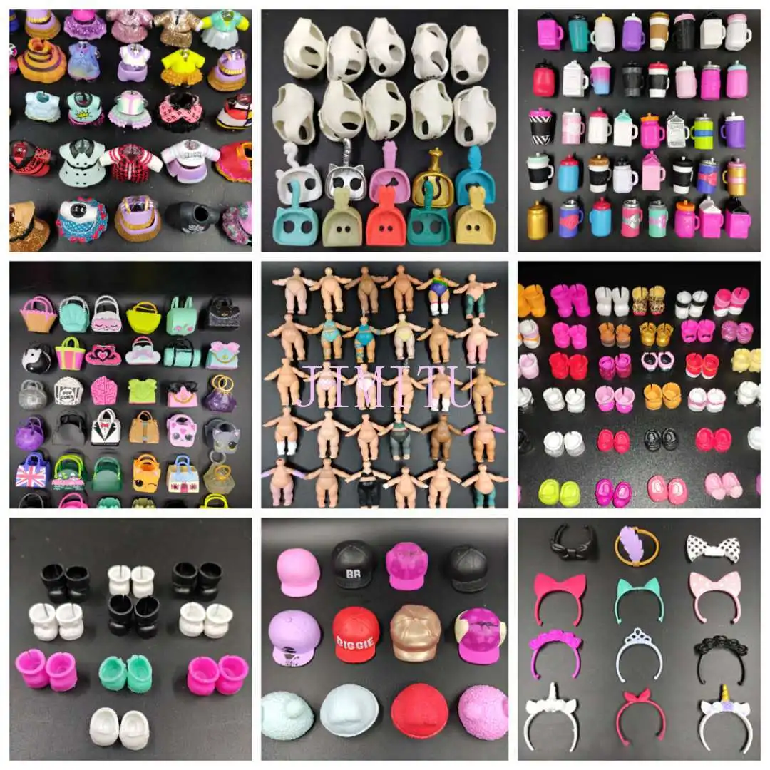 

5Pc/10Pcs Original Lols Dolls Body Head Accessories Diy Toy