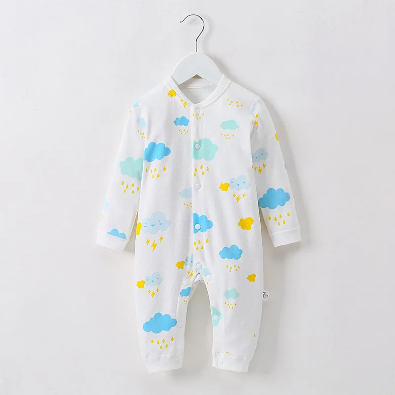 

One-Piece Jumpsuits Buttons-Up 100% Cotton Long-Sleeves Pink Cute Coveralls 3-12 Months