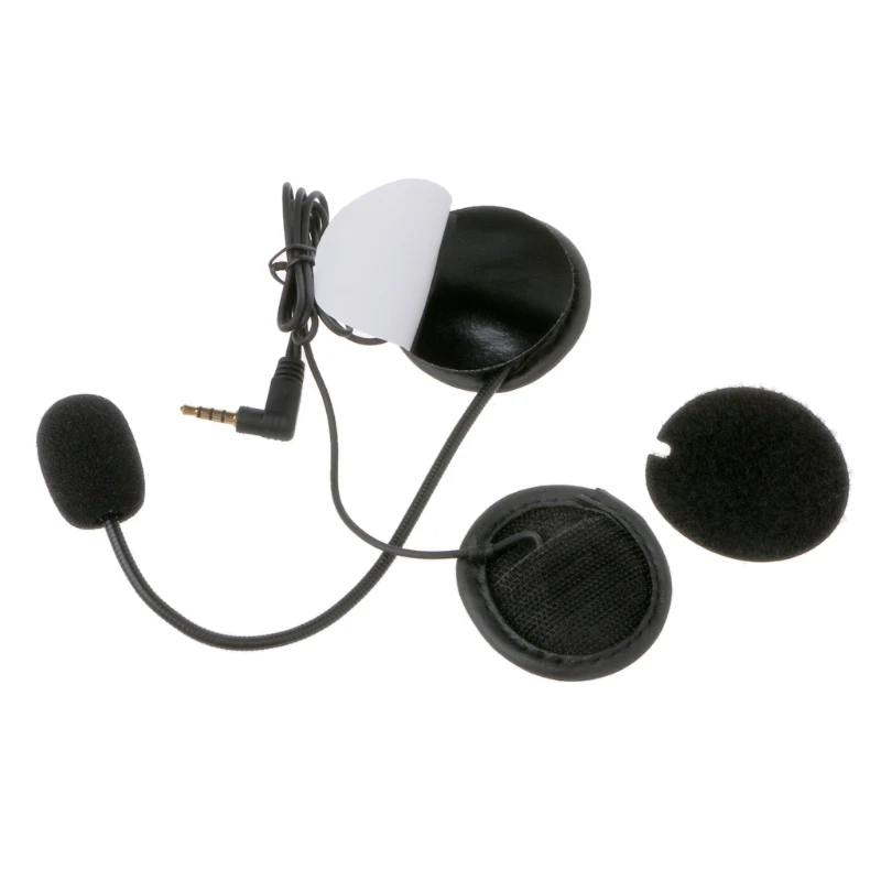 Микрофон динамик мягкий кабель аксессуар для гарнитуры для мотоциклетного шлема Bluetooth домофон работает с любой 3,5 мм-разъем