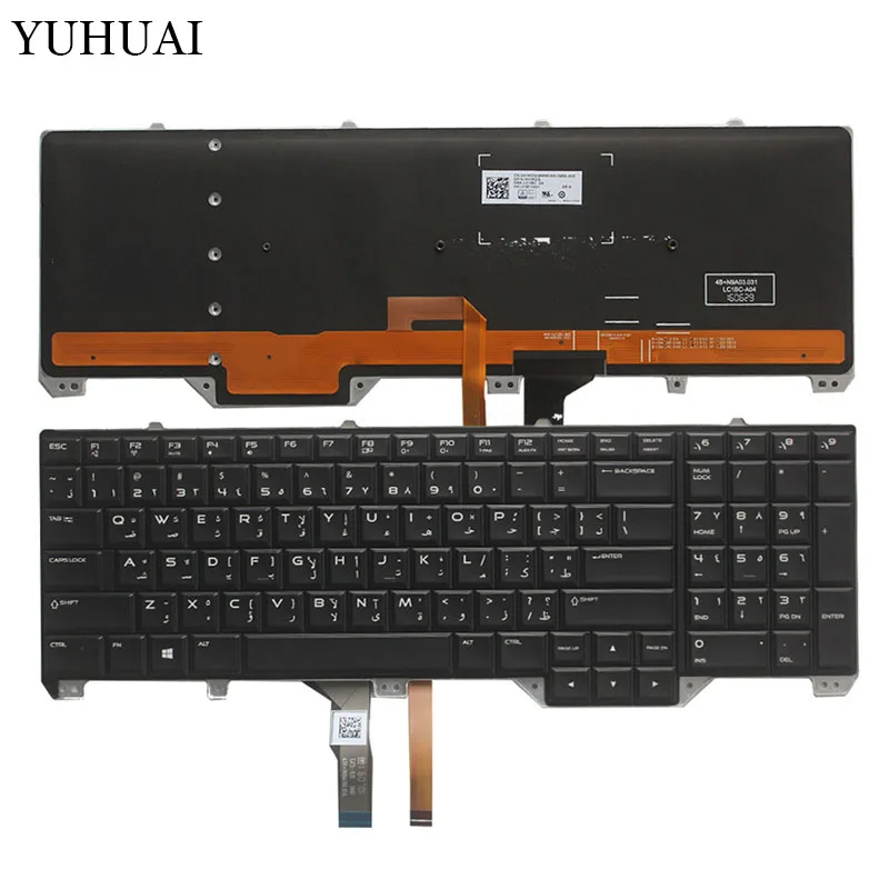 

NEW Arabic/Swedish keyboard for DELL Alienware 17 R2 & 17 R3 laptop Keyboard with Backlit 0H1KDG 0KJ0NG