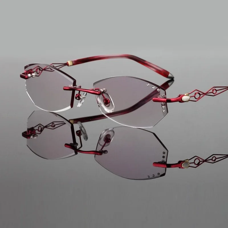 Trend Weiblich 137 pink Gläser Legierung Tragen Neue Schneid Spektakel Frauen Red Brillengestell Fertig Lentes Dame purple Freies 17 53 Licht Super 6wtAy5xxqH