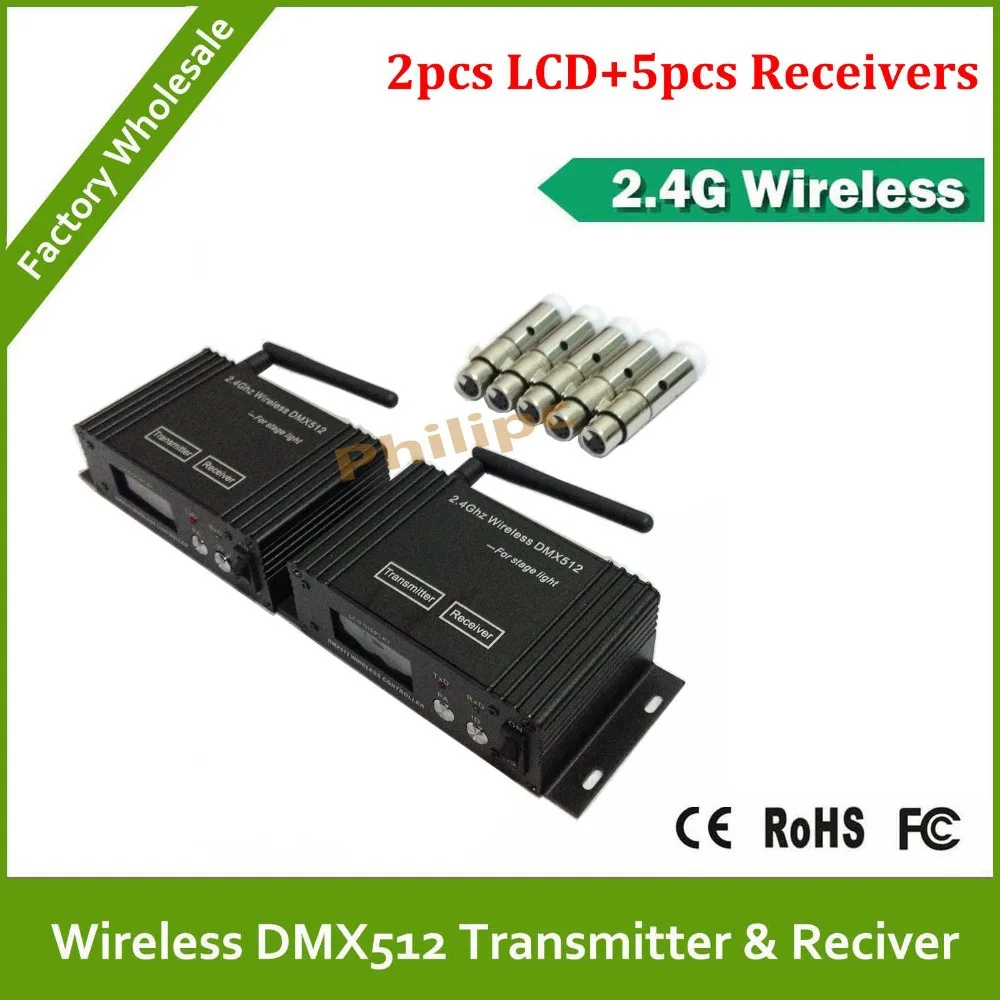 

DHL Free Shipping 7XLOT 2.4G DMX Wireless Receiver,Wireless DMX Receiver For Led Stage Light LED Par Cans