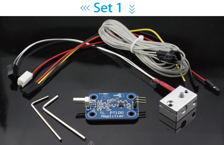 3d принтер V6 PT100 термопары усилитель доска полный комплект обновления и J-head hotend комплект и titan экструдер areo