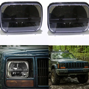 

5x7 Inch led truck headlight 6x7" high low beam square led headlight for Jeep Cherokee XJ Trucks 5x7" Auto square led headlamp