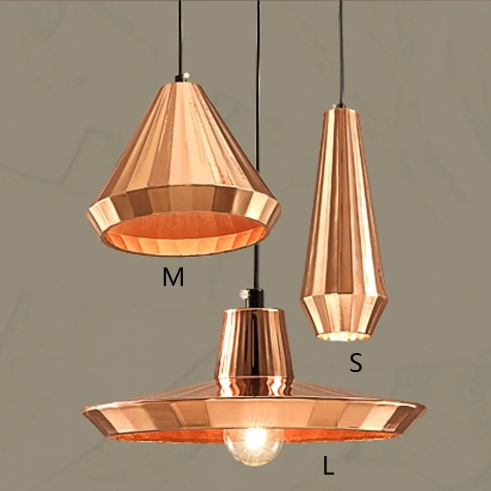 Copper Color TOM Nordic Loft Pendant Light Elegant DIY ...