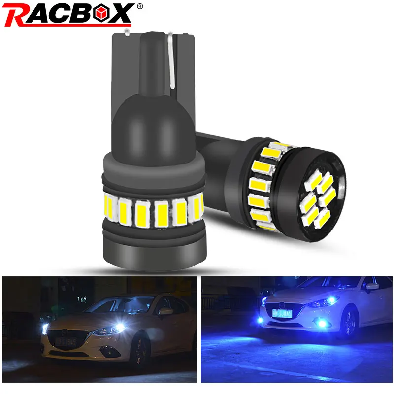 

2pcs T10 LED Canbus Signal Lamp W5W 168 194 3014 21SMD Car Led Auto Interior Lights White ICE Blue No Error Turn light 12v