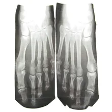 1 пара чулочно-носочных изделий, 3D носки с принтом кости, женские каваи, женские носки до щиколотки, Calcetines Mujer, забавные тапочки, носки