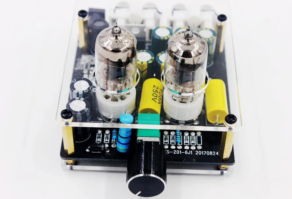 

DC 12V 6j1 tube amplifier preamp bile buffer MINI HIFI Stereo Volume Control Tone Preamplifier Board