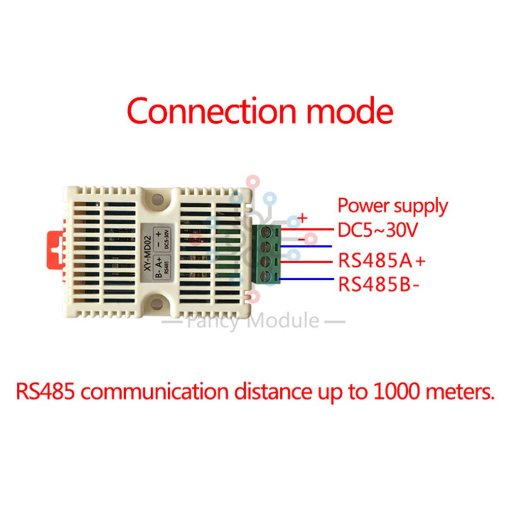 Высокоточный датчик температуры и влажности RS485 SHT20 датчик Modbus RTU протокол модуль датчика аналоговый сигнал