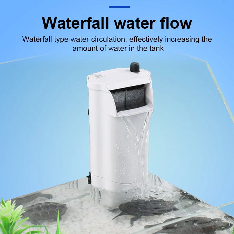 

Filter Water Pump Waterfall Circulation Device Silent For Fish Turtle Tank Aquarium TSH Shop