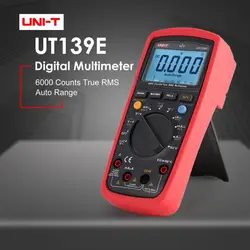 UNI-T UT139E 6000 отсчетов цифровой мультиметр с Авто диапазон DC/AC Напряжение True RMS ФНЧ фильтр нижних частот LoZ Температура емкость