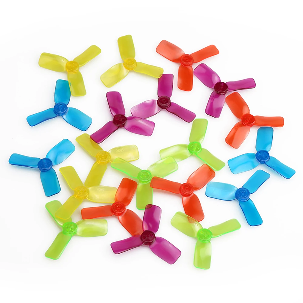 

20pcs/lot RC 2030 1.5mm Hole 2 Inch 3 Blade Propeller Triblade Bullnose Prop For 1102 1104 1105 1106 Motor (10 pair)