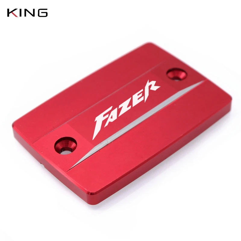 For YAMAHA FZ1 FZ 1 FAZER 2006- FZ6 FZ 6 FZ6N FZ6S FZ6R 2004- FZ8 FAZER 2010- front brake fluid reservoir cap cover - Цвет: Red logo(FAZER)