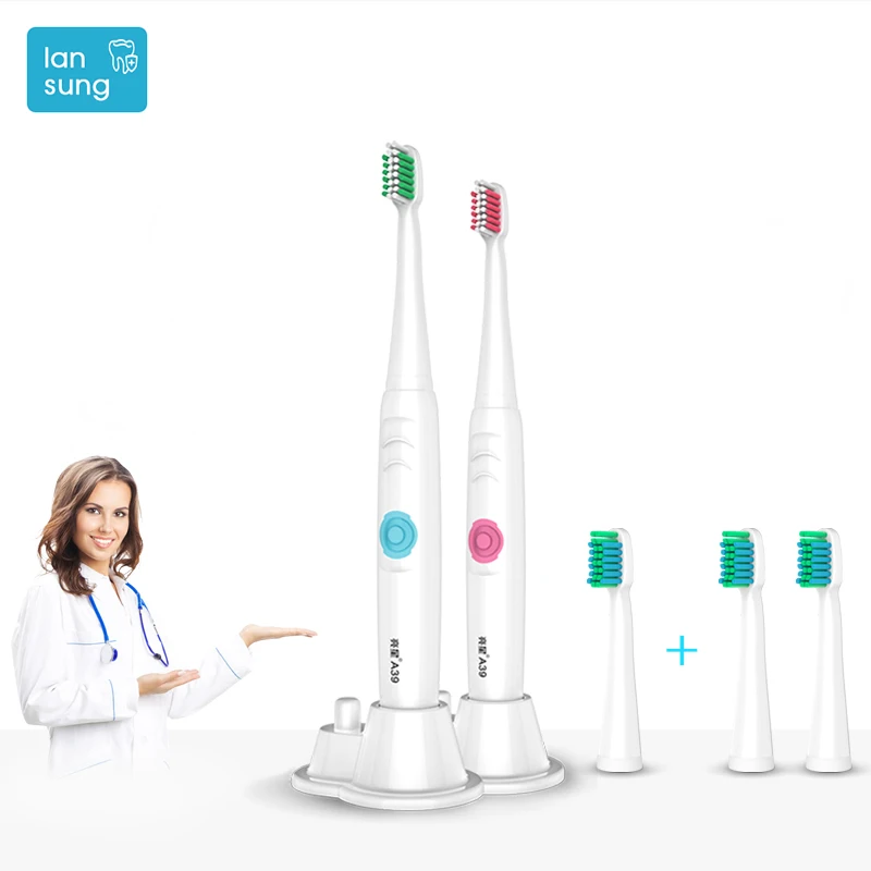 Зубная щетка LANSUNG электрическая зубная с аккумулятором AA Escova de dente eletrica Детская