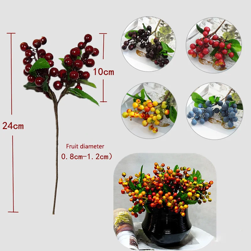 1 см реалистичные пенные ягоды, фрукты, искусственные цветы для вечерние, для отеля, свадьбы, для украшения дома, подарок на день Святого Валентина