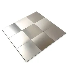12 Inch Square Peel and Stick Tile Backsplash for Kitchen Bathroom Stove Walls Self-Adhesive Aluminum Surface Metal Mosaic Tiles ceramic tiles surface defect detection and classification