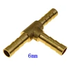 brass Barb Fitting Tee 3 way Hose Barbed connector For 6mm 8mm 10mm 12mm ID hose ► Photo 2/5