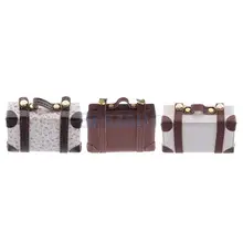 1/6 echelle valise Vintage valises 6th maison de poupée Miniature maison de poupée décoration accessoires