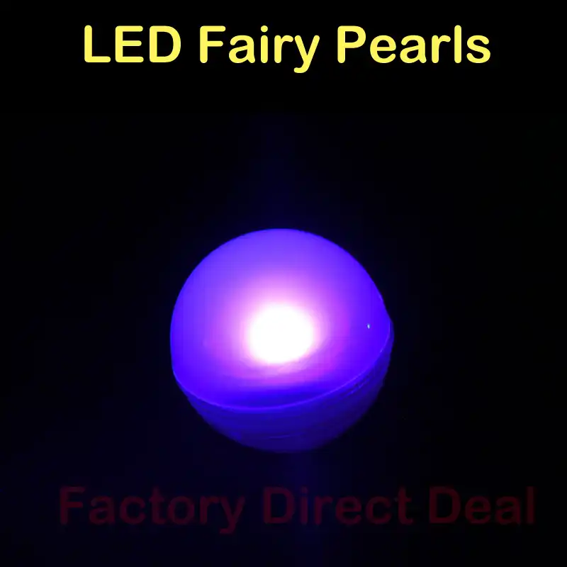 12pcs Party Decoration Fairy Light Up Glowing Berries Led Pearl