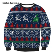 Рождественский свитер с принтом карты спортивный свитер женский Европа и США свободный свитер с длинными рукавами