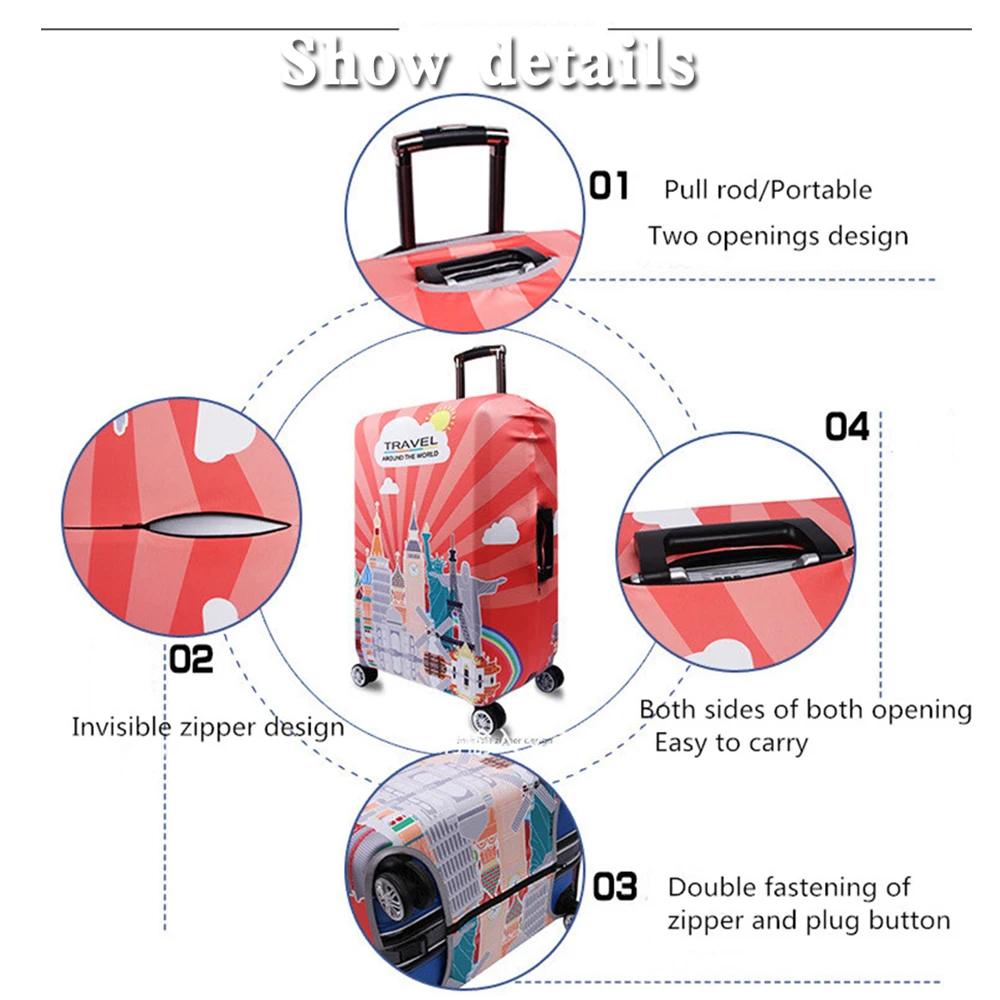Уплотненный чехол для путешествий, чехол для путешествий по всему миру, гибкий чехол для багажа, аксессуары для путешествий, Чехол для багажа