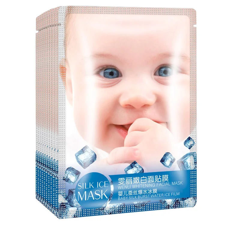 

1pcs Skin Care baby silk facial mask collagen essence face mask repair dry skin whitening hyaluronic acid moisture crystal masks