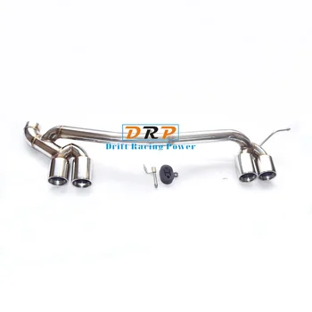 

For BMW 3 series 06-11 E90 E92 318 320 325 modified M4 bumper stainless steel & carbon fiber Four out muffler tip exhaust pipe