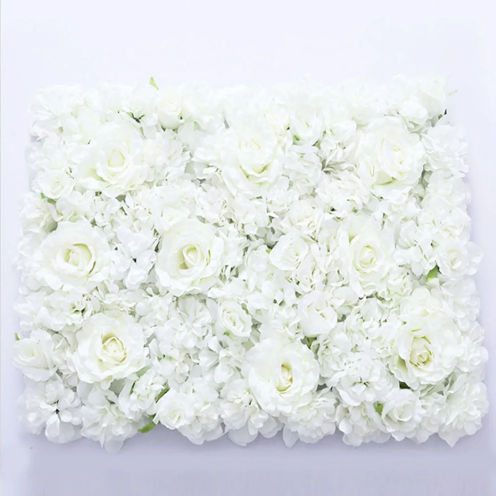 Hot sale 4pcs/lot white flower wall wedding backdrop photo