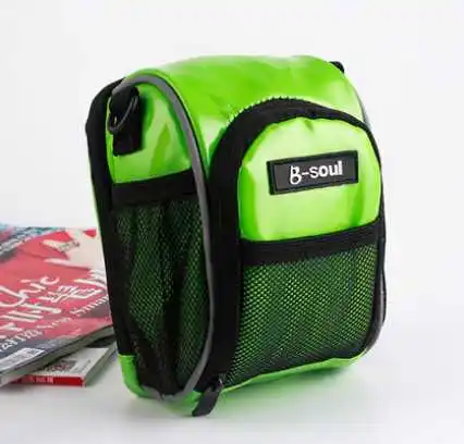 Велосипедная Передняя сумка для велоспорта MTB шоссейная велосипедная Рама Сумка На Руль Передняя Труба Корзина Поясные Сумки Аксессуары для велосипеда - Цвет: Зеленый