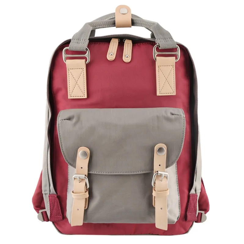 

Mommy Nylon Waterproof Cloth Shoulder Bag Color-matching Maternal Child Package Computer Bag Travel Backpack Student Bag